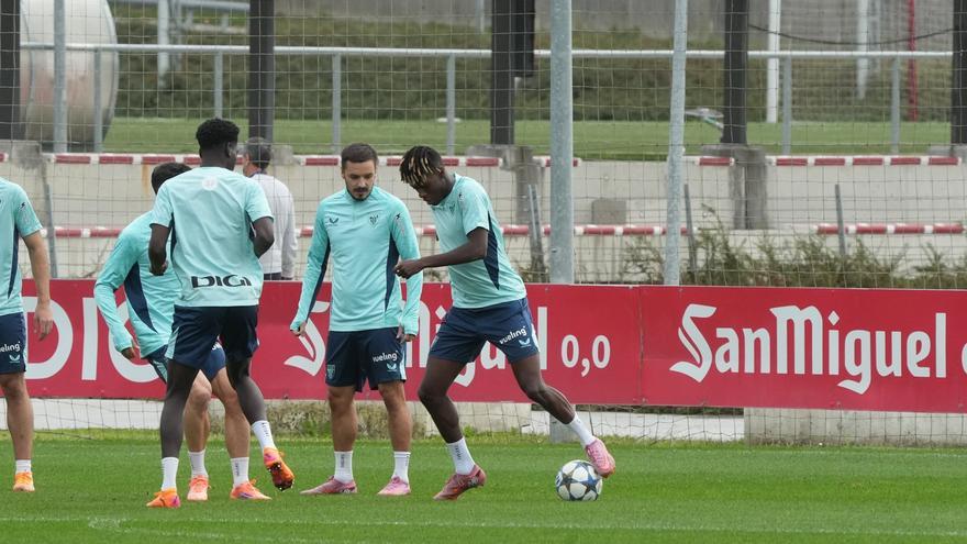 En imágenes: el Athletic empieza a preparar el partido ante el Borussia Dortmund