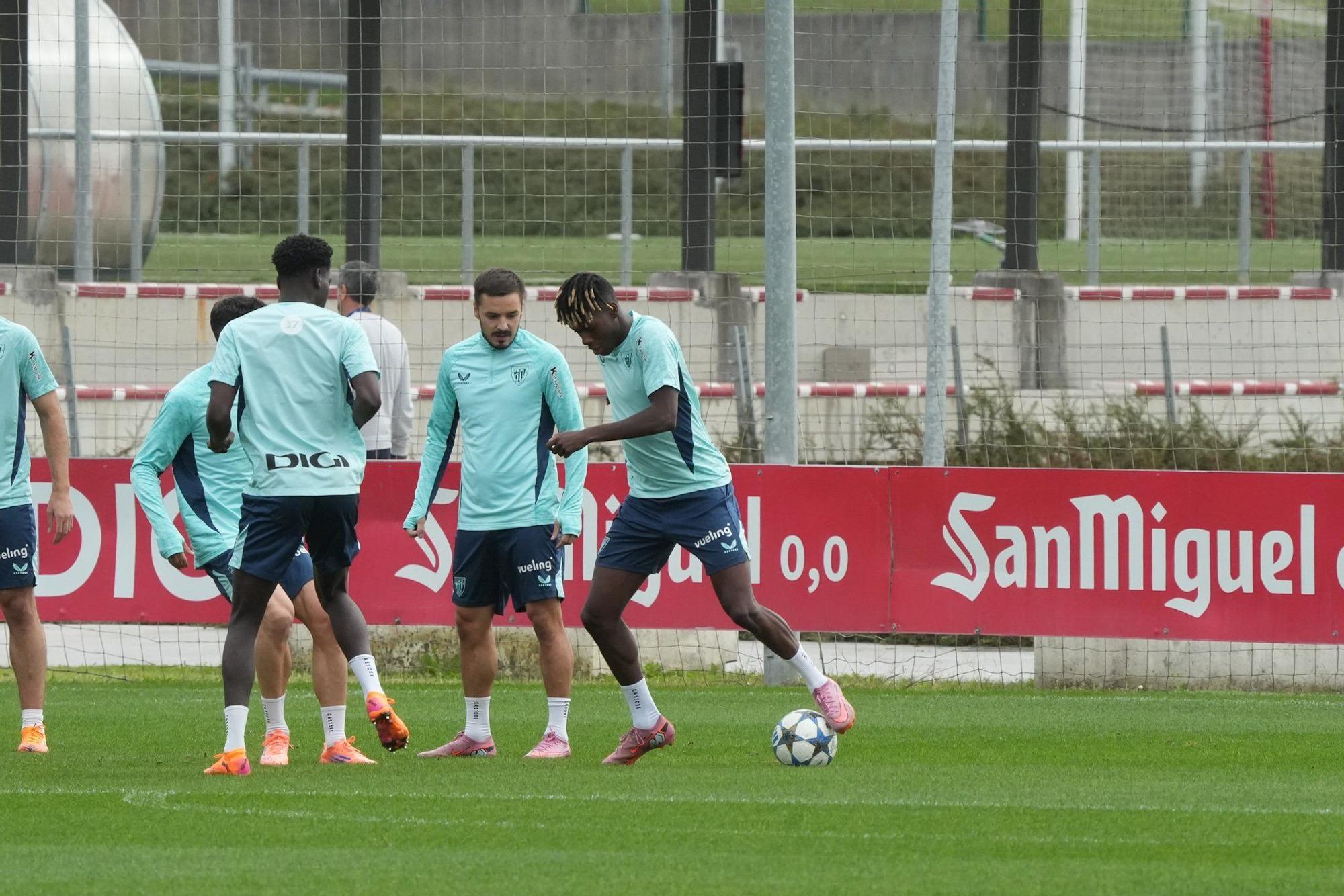 En imágenes: el Athletic empieza a preparar el partido ante el Borussia Dortmund