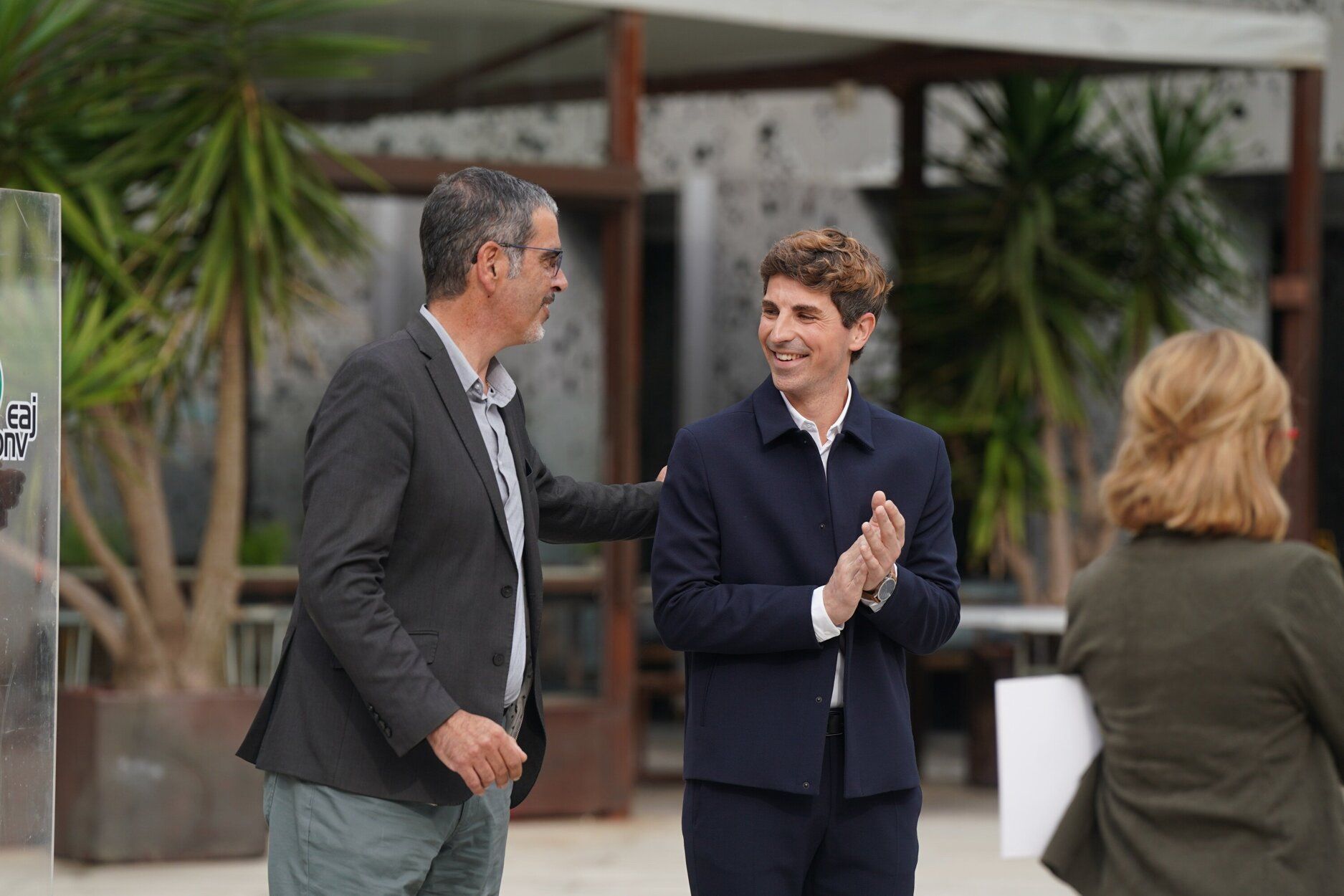 Eneko Goia y Jon Insausti, en la presentación de Insausti como candidato a alcalde