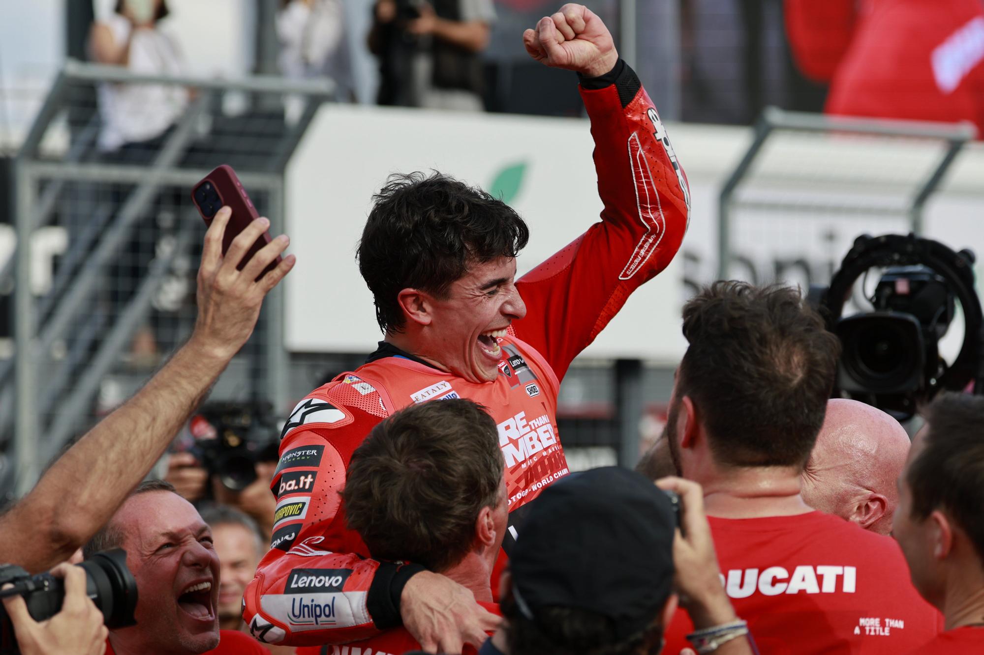 La victoria de Marc Márquez, en imagenes
