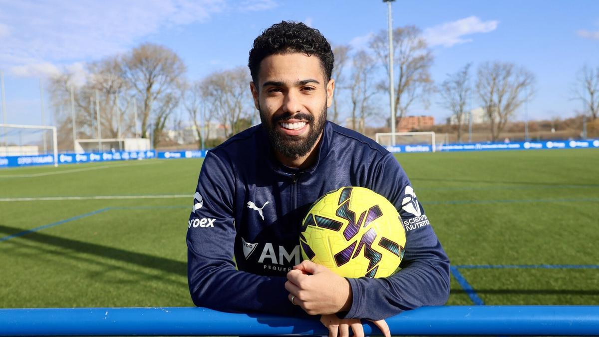 Calebe, durante su entrevista con DNA en Ibaia.