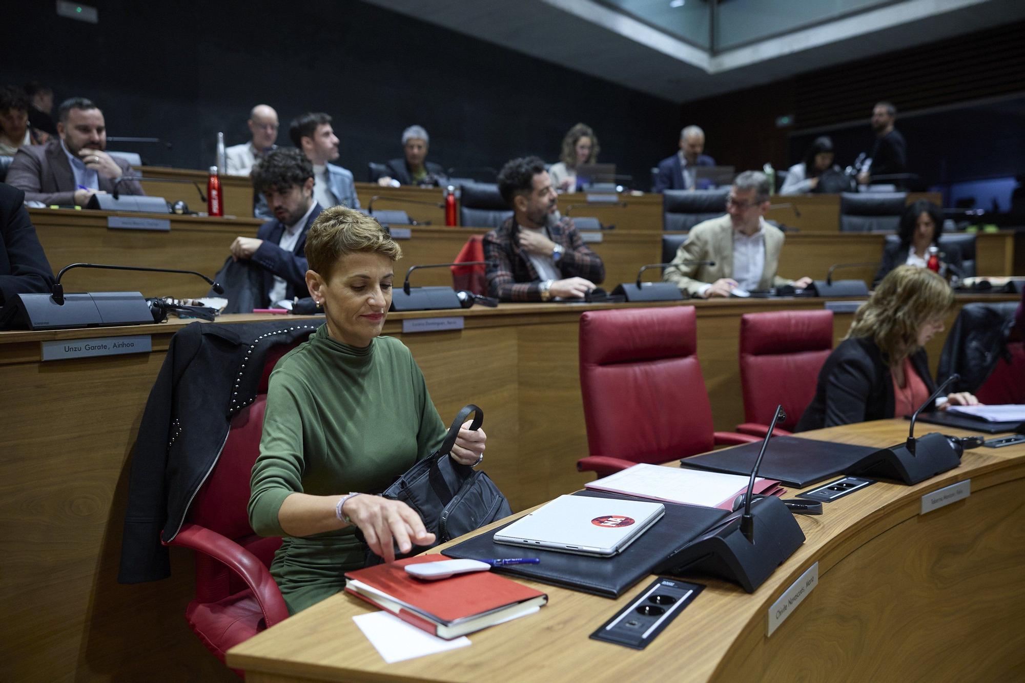 Fotos del pleno del Parlamento de Navarra del jueves 30 de octubre