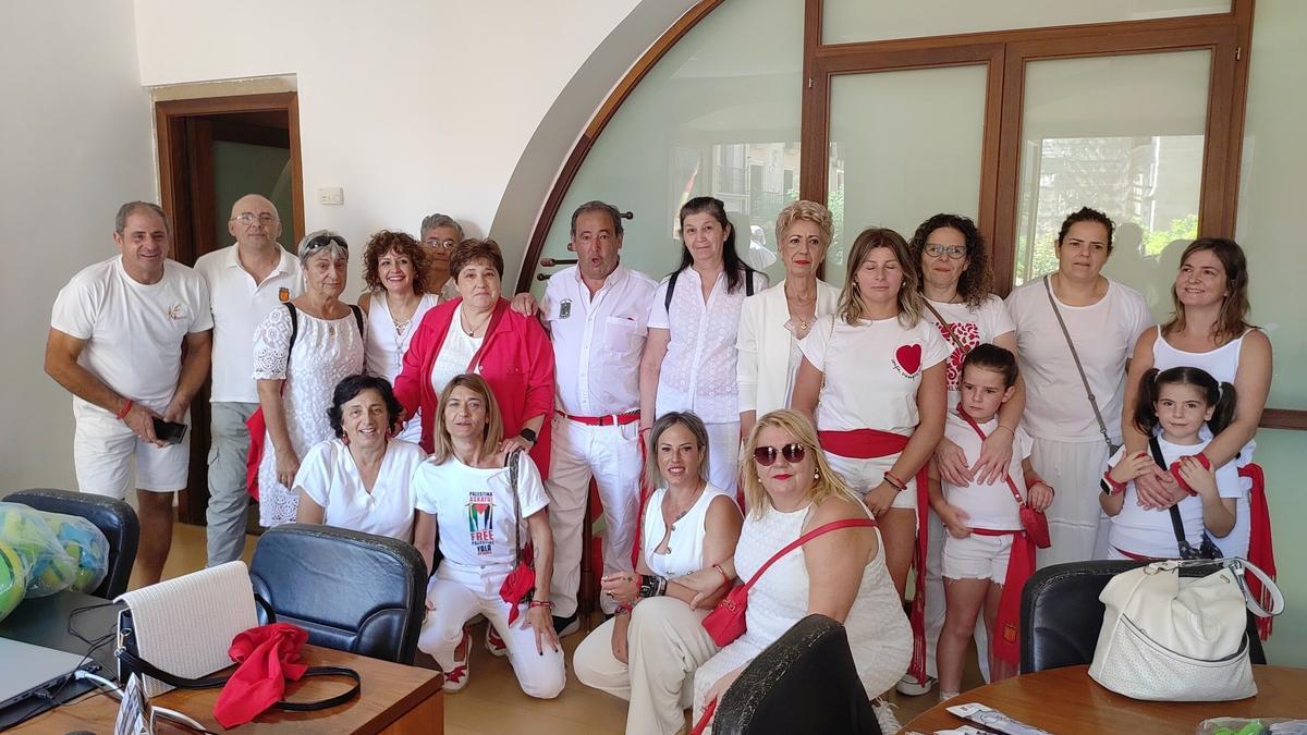 Los comerciantes de Viana protagonizaron el cohete de las fiestas de septiembre.