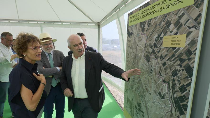 Navarra autoriza una nueva inversión de 22 millones para modernizar cerca de 1.500 hectáreas de regadío en Ribaforada