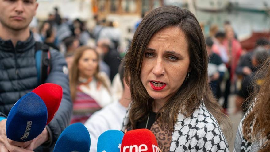 Ione Belarra pide que cese "de una vez por todas" la complicidad de Europa con Israel