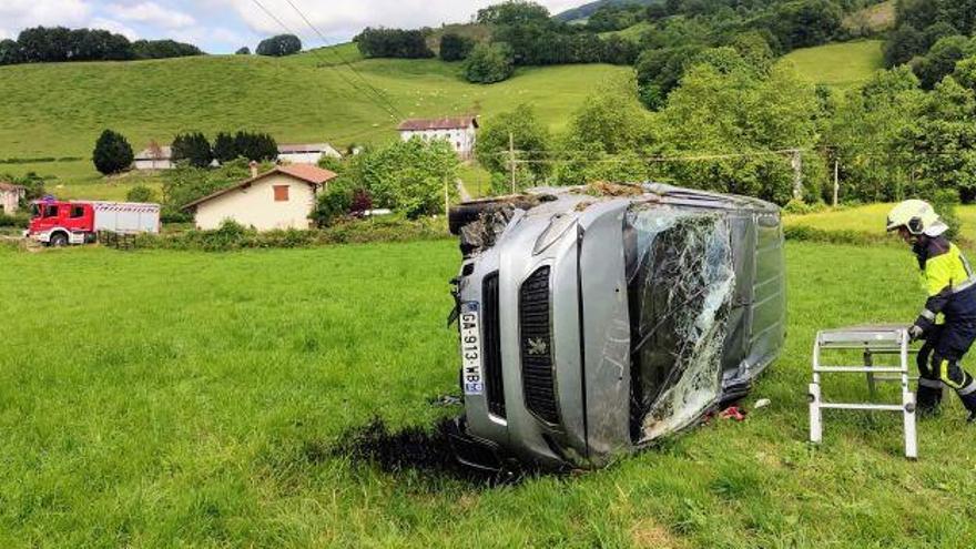 Accidente en el alto de Elbete