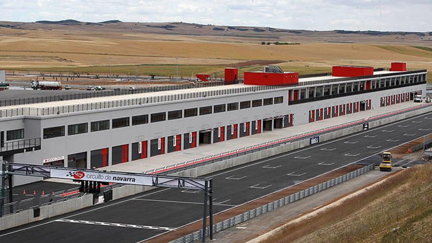 Vista de la parrilla de salida del Circuito de Los Arcos.
