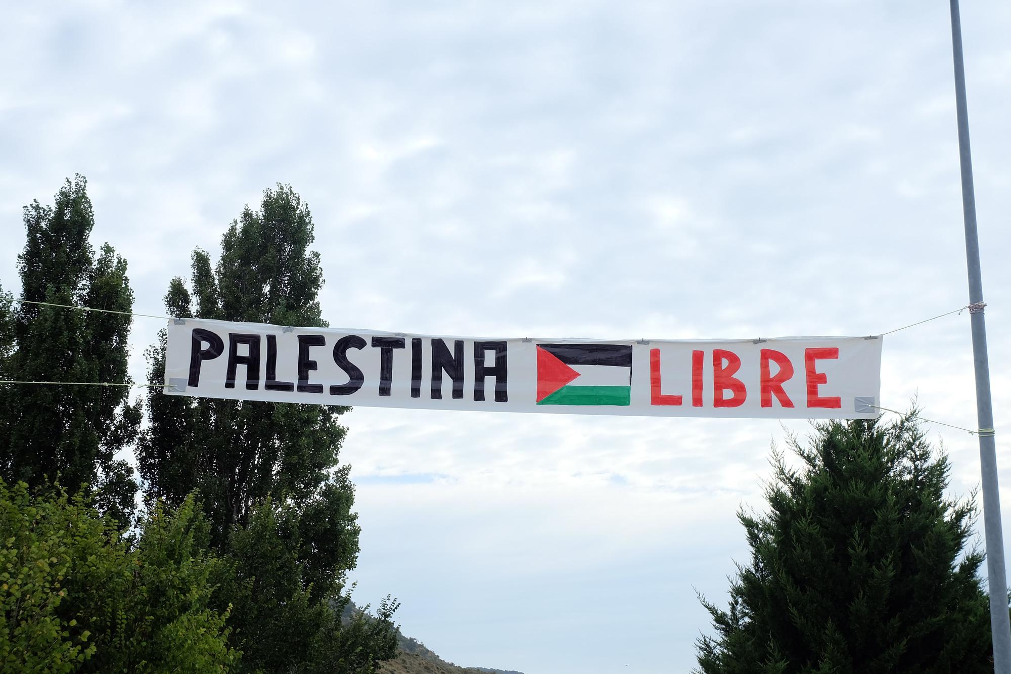 Lerga protesta contra el genocidio de Gaza