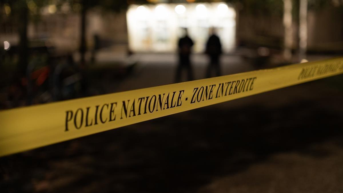 Un cordón policial de la Policía Nacional francesa en una foto de archivo.