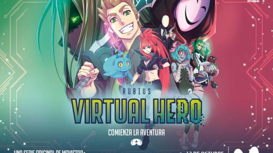 El 12 de octubre se estrena en Movistar+ la serie protagonizada por el exitoso &quot;youtuber&quot; El Rubius, &quot;Virtual Hero