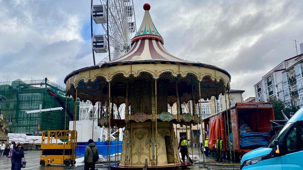 Carrusel tradicional de Navidad en la Virgen Blanca