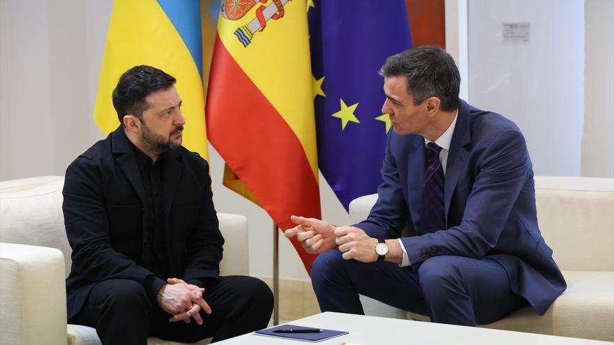 Sánchez anuncia un compromiso de 1.000 millones con Ucrania durante la visita de Zelenski