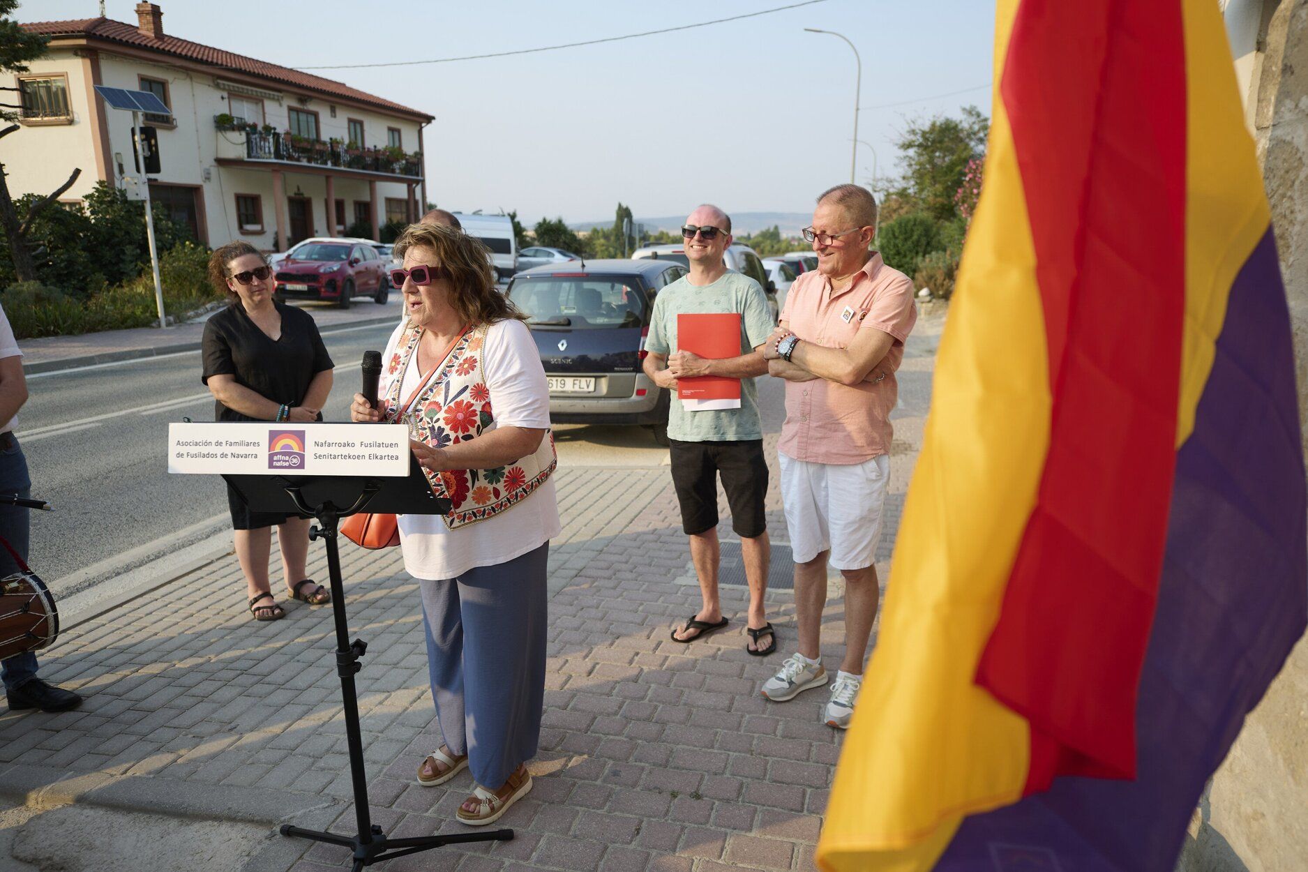 Homenaje en recuerdo de Rufino Azcárate en Tiebas