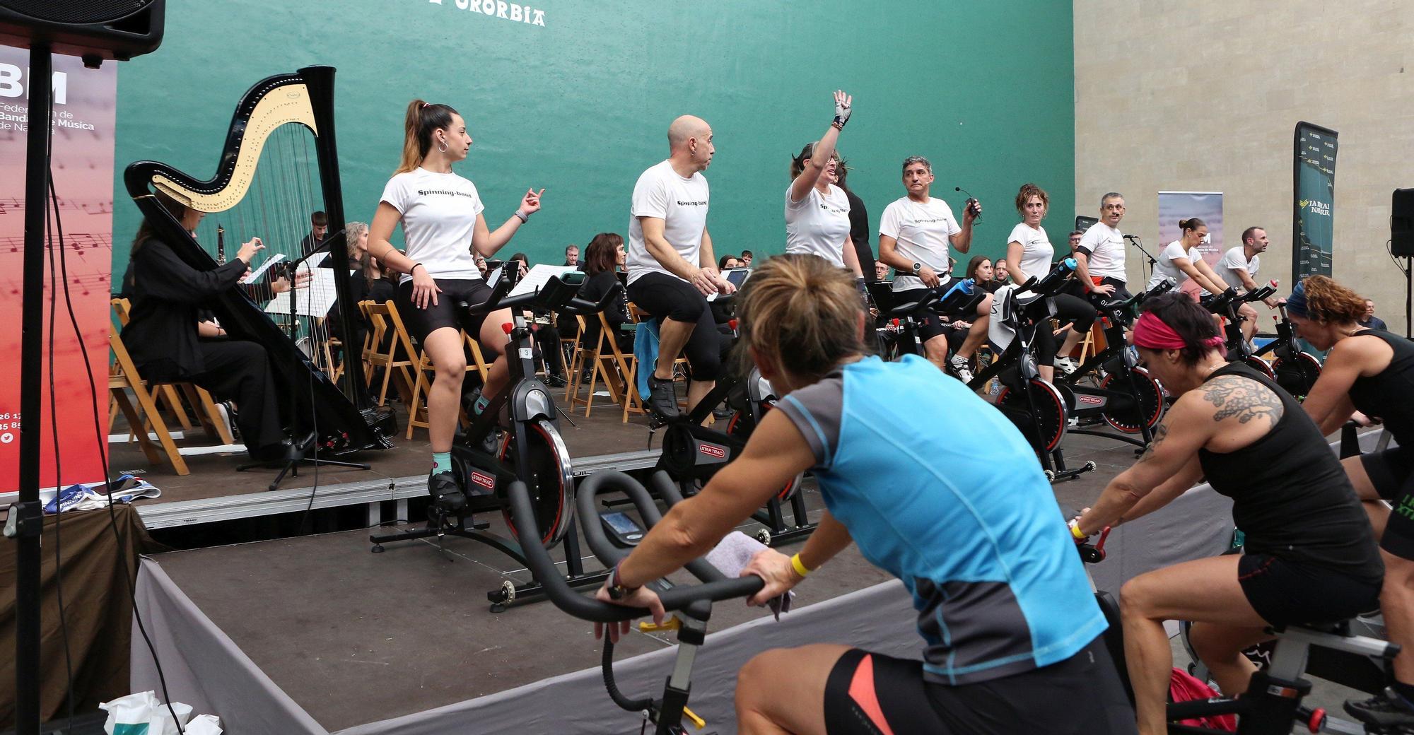 Spinning Band Solidario en Ororbia: música y deporte en directo por una buena causa