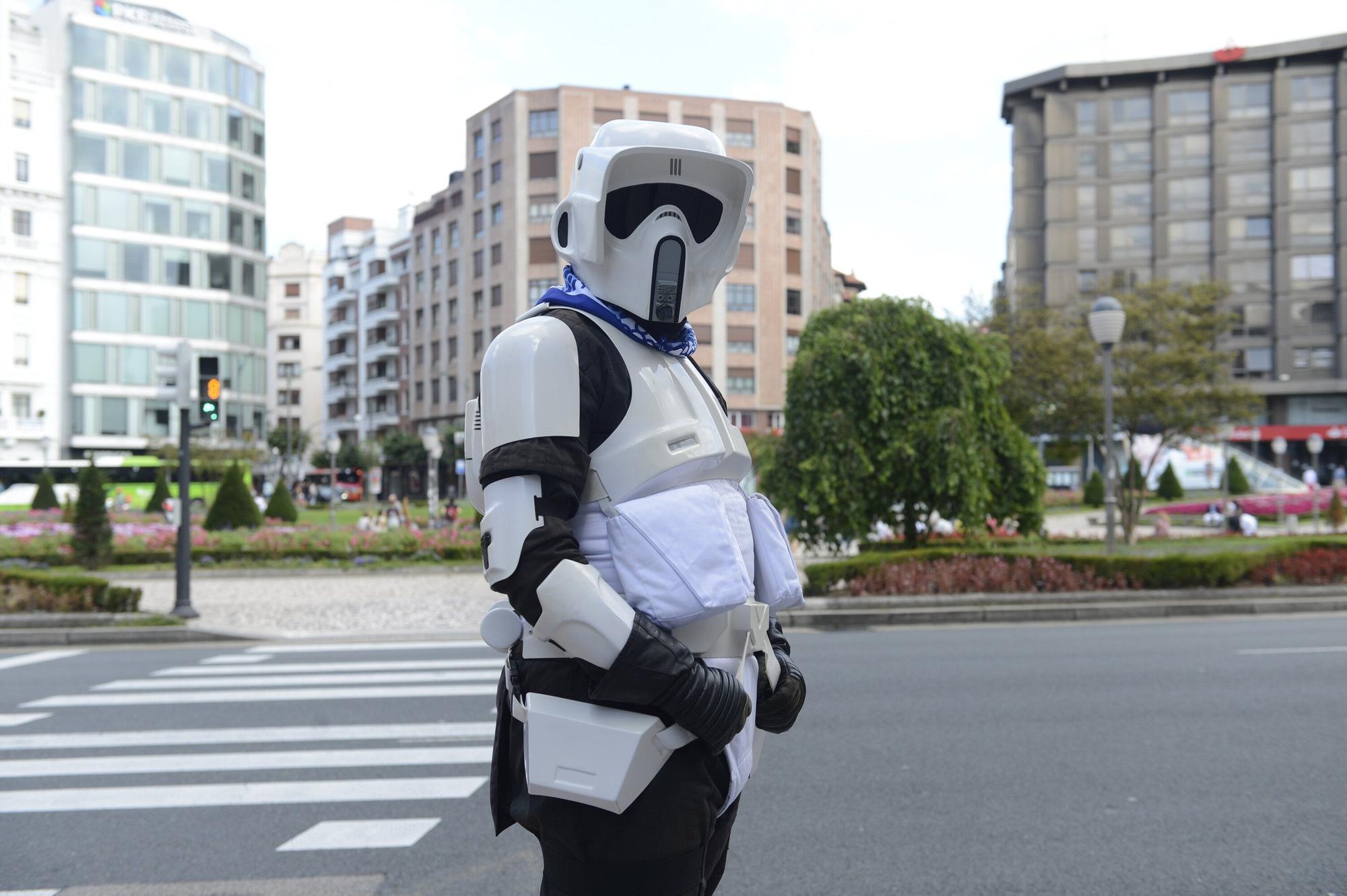 En imágenes: los personajes de Star Wars irrumpen en plena Aste Nagusia