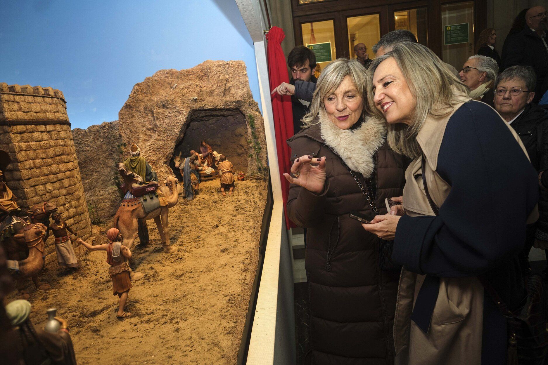 Imagenes del encendido de luces de navidad en Pamplona