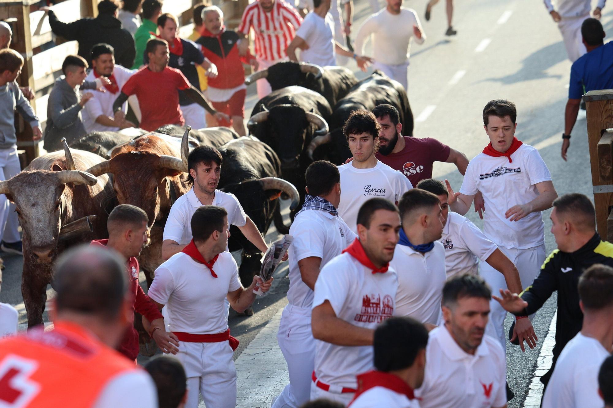 Fotos del tercer encierro de las fiestas de Tudela 2025