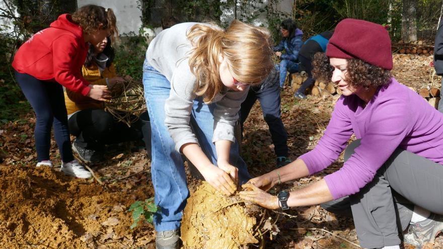 Mañana de castañas en Jauntsarats