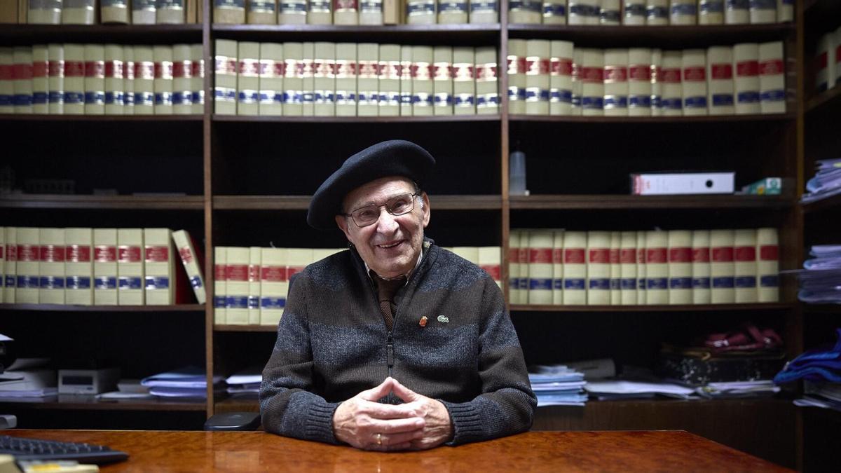 Ángel María Ubani, más conocido como ‘Patxi’, en su despacho.