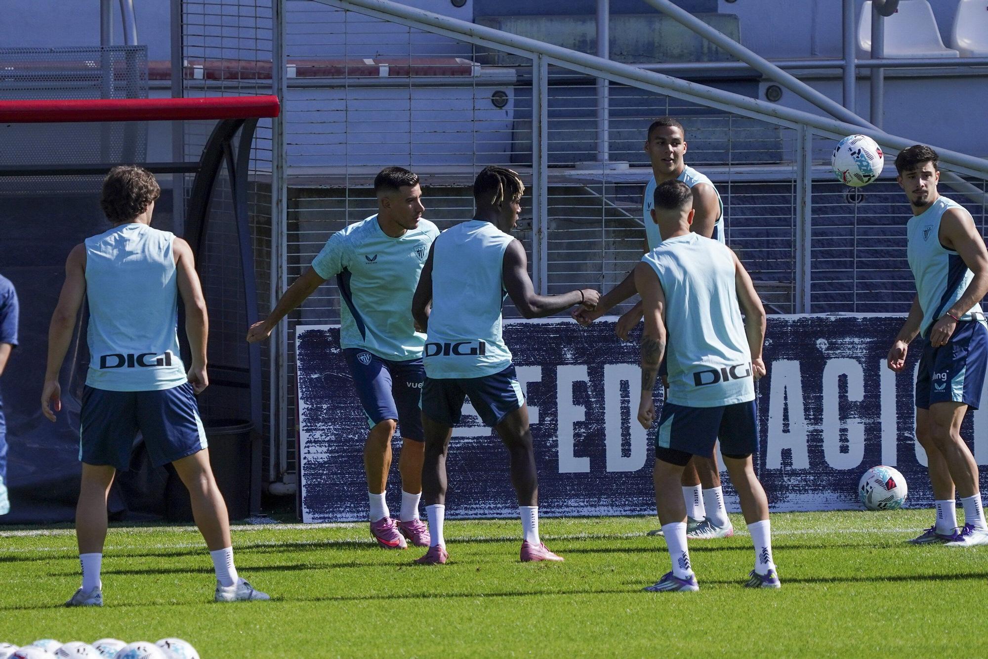 En imágenes: entrenamiento del Athletic en Lezama este sábado