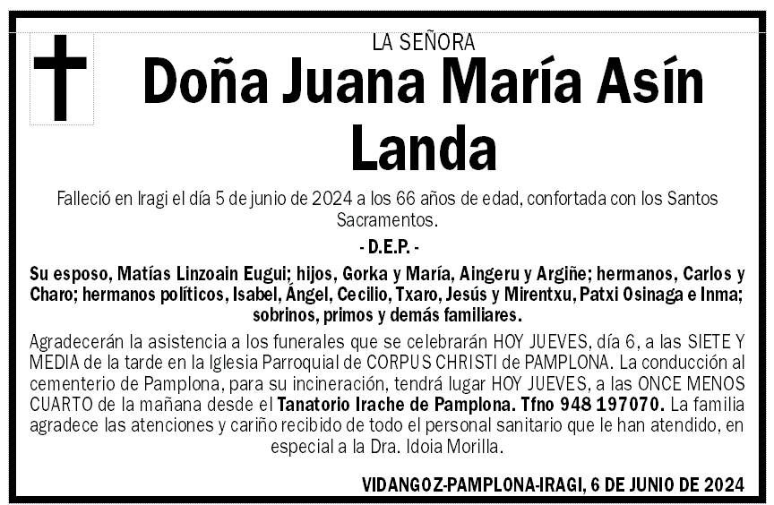 Juana María Asín Landa