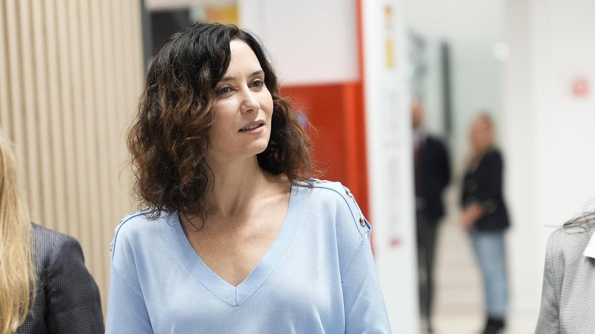 La presidenta de la Comunidad de Madrid, Isabel Díaz Ayuso