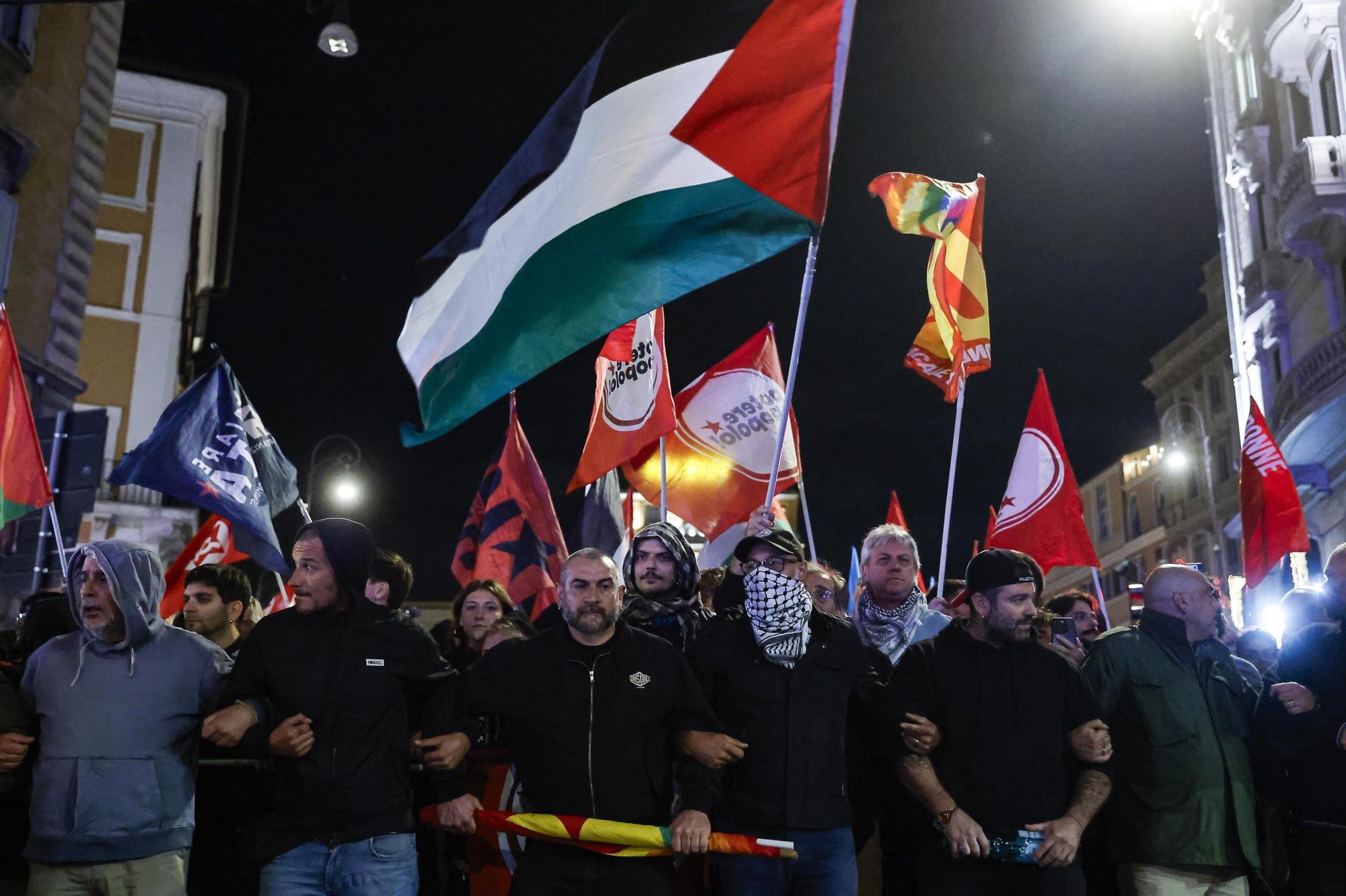 Protestas y disturbios tras la interceptación de la Flotilla Global Sumud