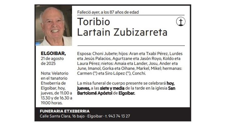 Toribio Lartain Zubizarreta