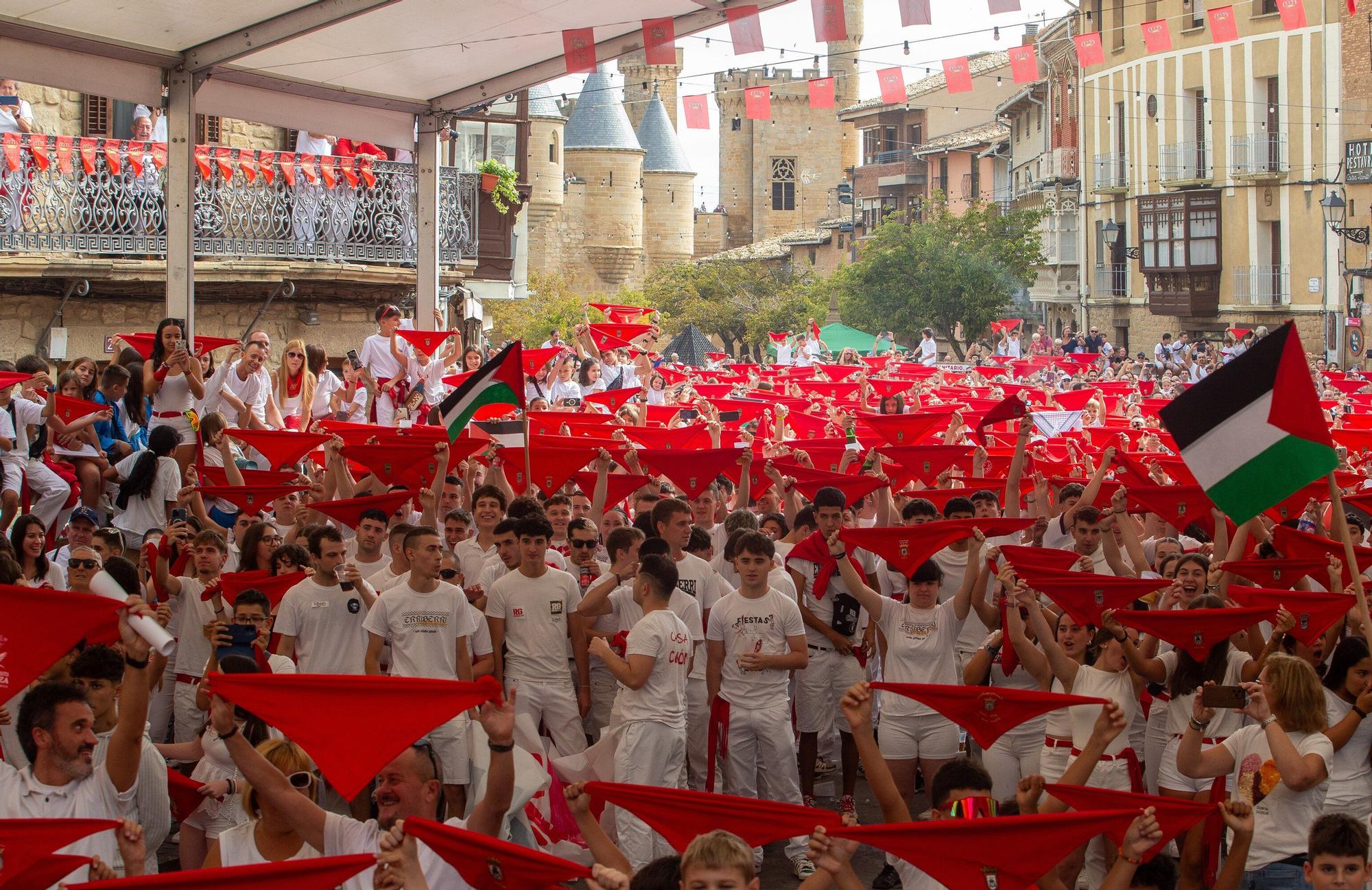 Fotos del cohete de fiestas de Olite 2025