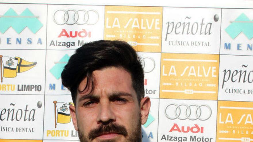 Abasolo, en su presentación con el Portugalete.