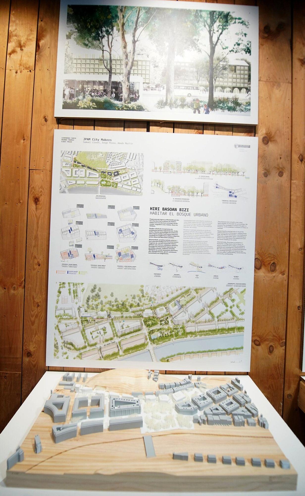 Así se muestra la propuesta &#039;Habitar el bosque urbano&#039; en la exposición
