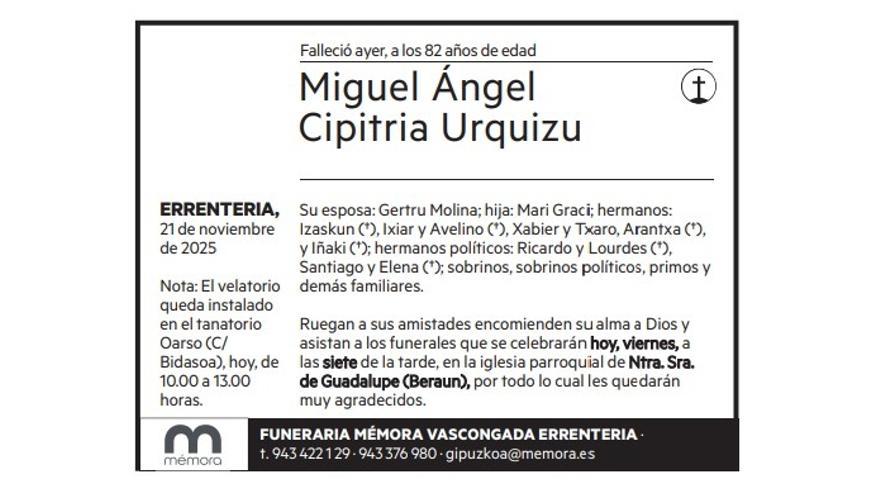 Miguel Ángel Cipitria Urquizu