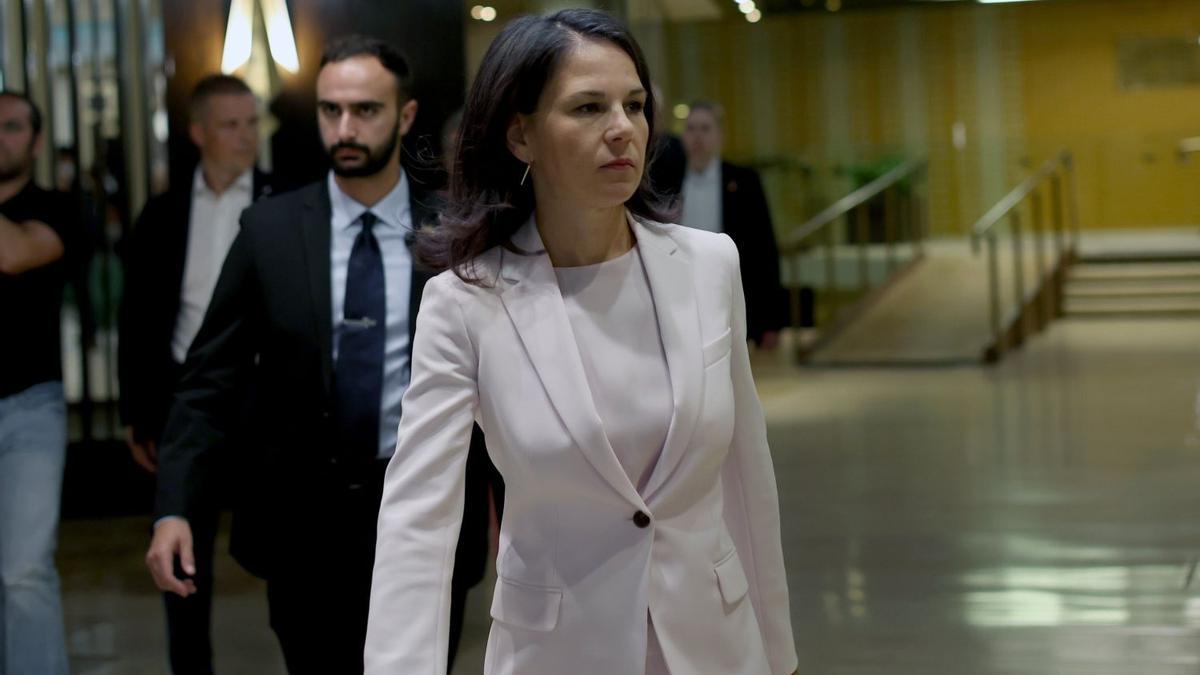 La ministra alemana de Exteriores, la ecologista Annalena Baerbock.