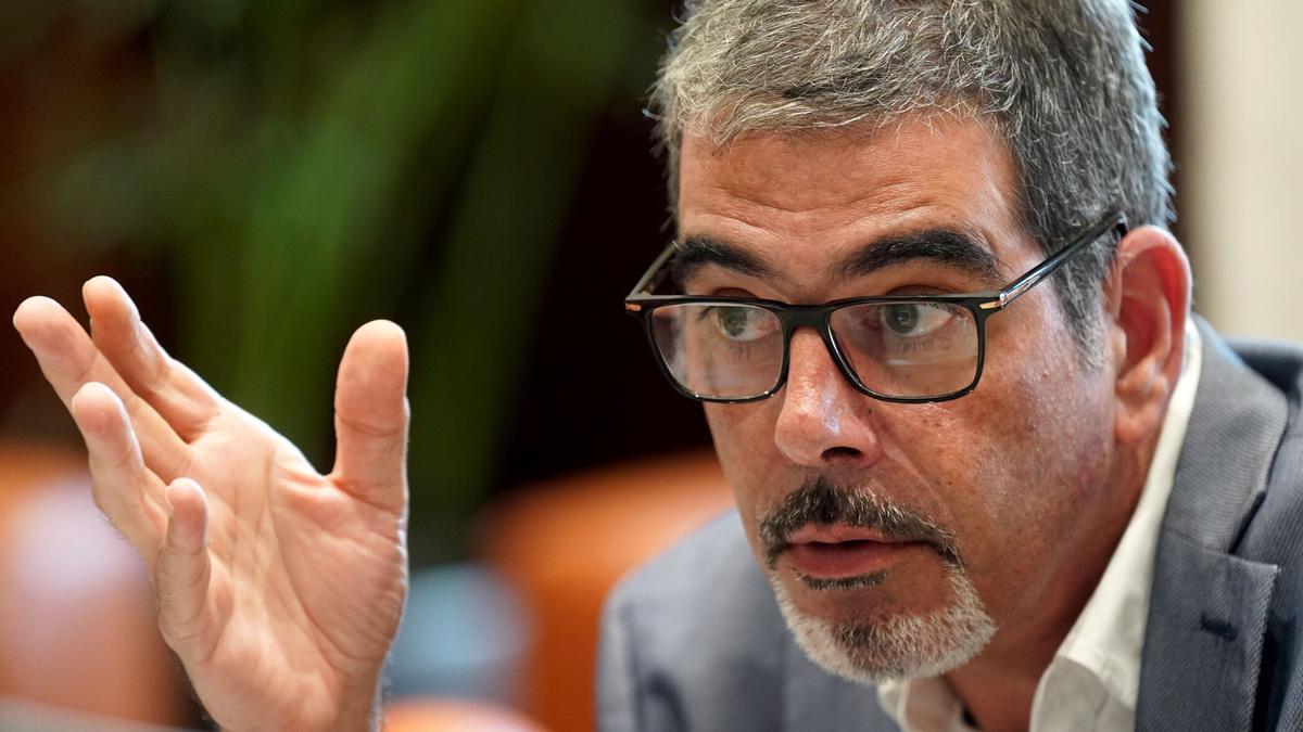 Eneko Goia durante una entrevista