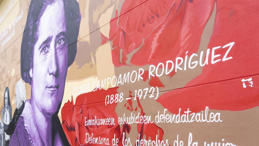 Clara Campoamor idazleari eskainitako mural bat hartuko du Zorrotzak