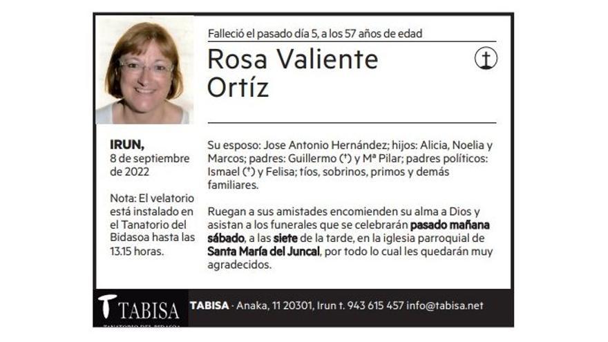 ROSA VALIENTE ORTIZ