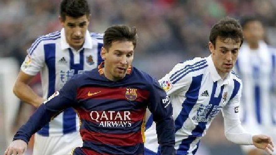 La resistencia de la Real ante el Barça dura sólo veinte minutos
