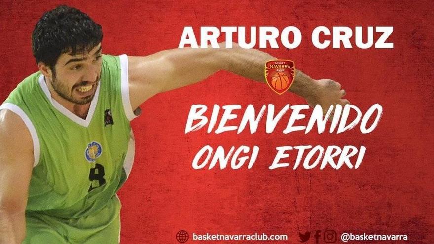 El base Arturo Cruz, nuevo fichaje de Basket Navarra