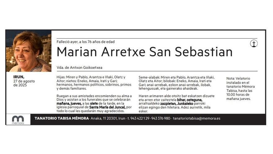 Marian Arretxe San Sebastian