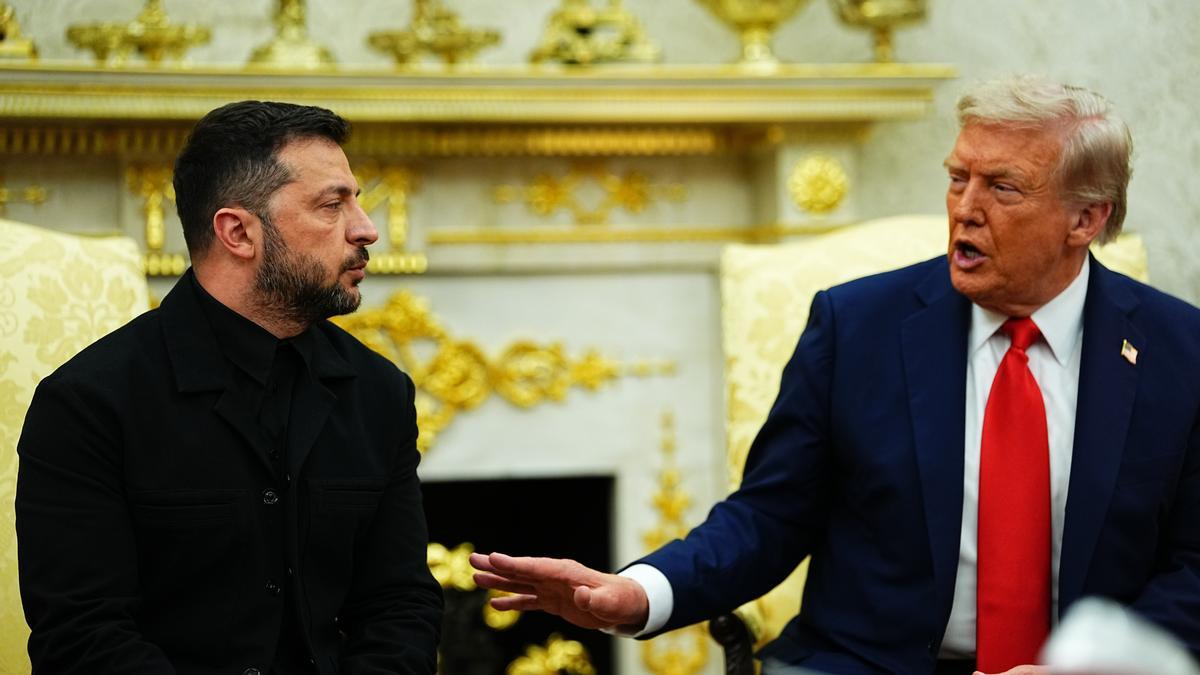 El presidente ucraniano, Volodimir Zelenski, en la Casa Blanca durante su reunión con Donald Trump