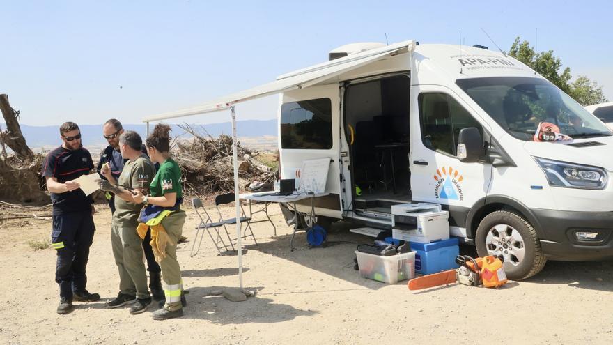 Pendientes del incendio forestal de Galarreta, estabilizado durante esta mañana