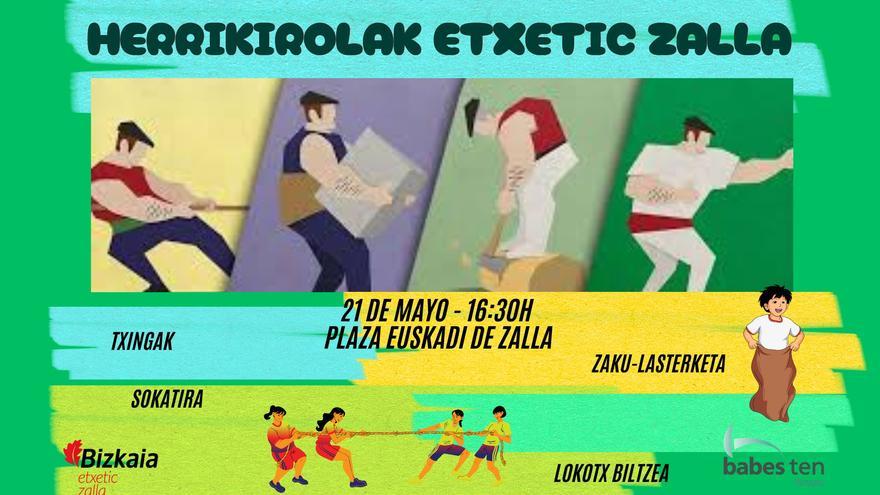 Disfrutar en comunidad participando en herri kirolak, adaptados también para mayores