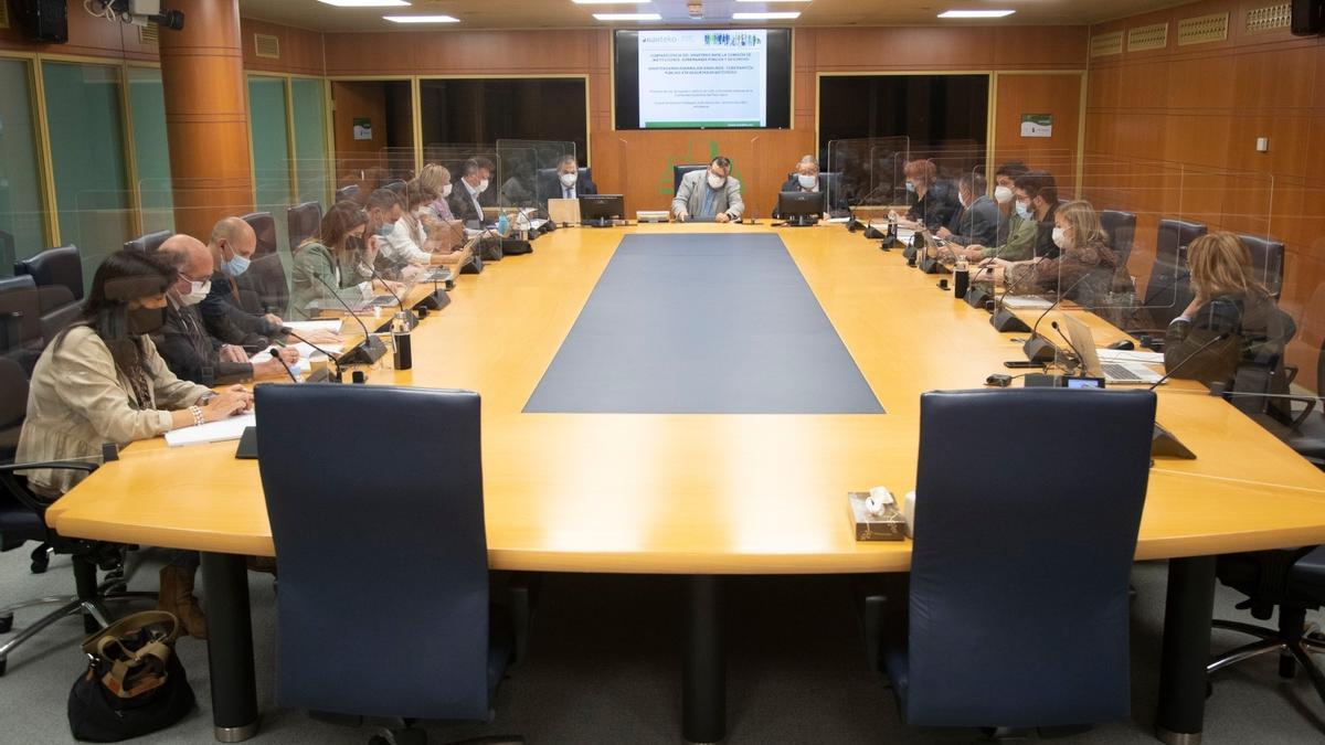 Comparecencia del Ararteko en el Parlamento Vasco.