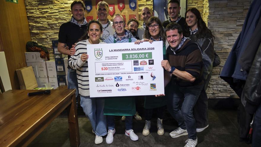 La Mandarra Solidaria de Oberena recauda 3.836 euros para el Hospital San Juan de Dios
