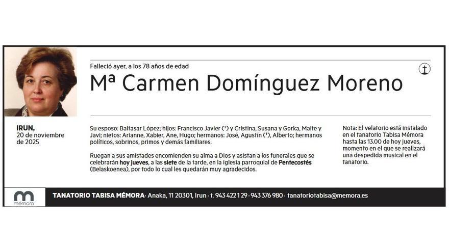 Mª CARMEN DOMINGUEZ MORENO
