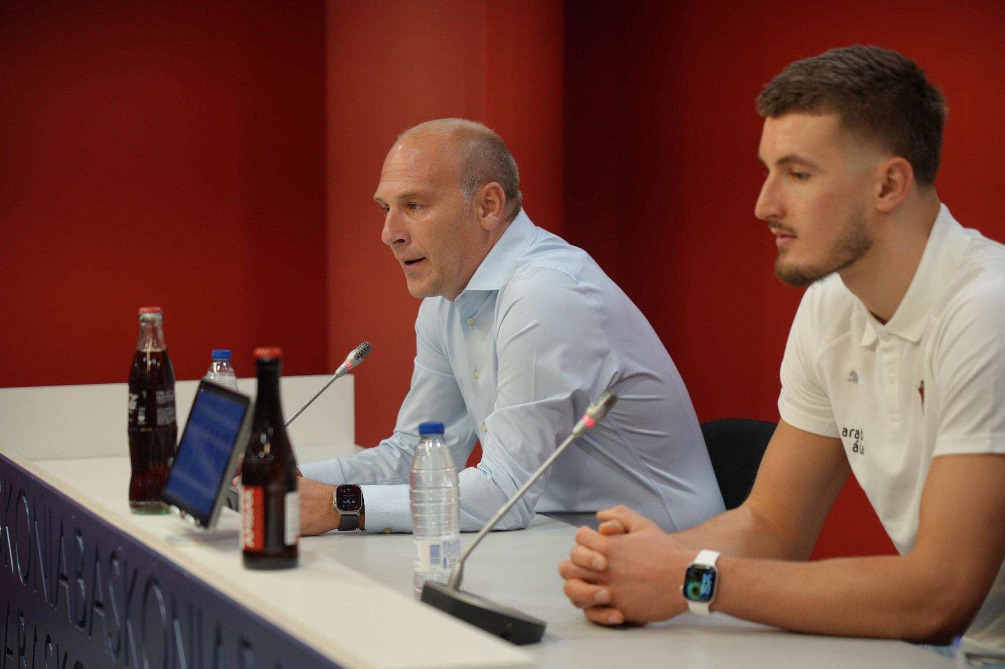 En imágenes: Presentación de Clément Frisch como jugador del Baskonia