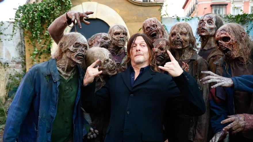 El actor de &#039;The Walking Dead&#039;, Norman Reedus, se deja ver por las calles de Pamplona