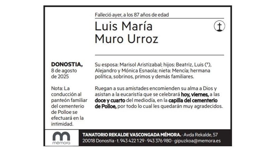 Luis María Muro Urroz