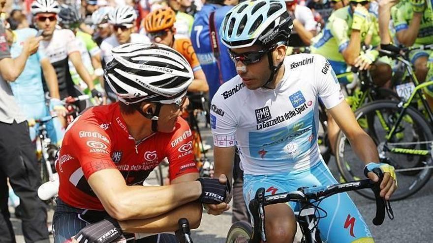 Fabio Aru conquista Cervinia, Contador guarda la maglia rosa