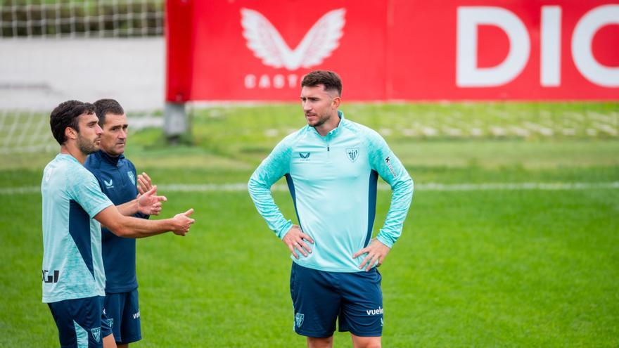 Laporte ya entrena con el grupo como jugador del Athletic